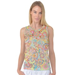 Papillons De Paisley Sleeveless Top by CreativityCentral