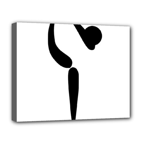 Artistic Roller Skating Pictogram Deluxe Canvas 20  X 16   by abbeyz71