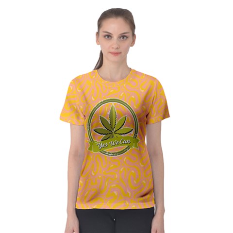 Cannabis Women s Sport Mesh Tee by PattyVilleDesigns