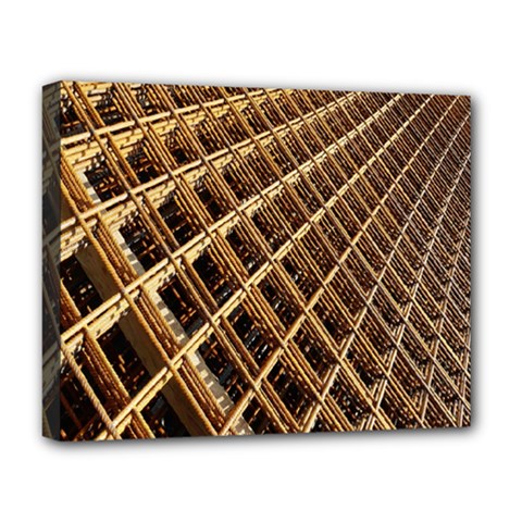 Construction Site Rusty Frames Making A Construction Site Abstract Deluxe Canvas 20  X 16   by Nexatart