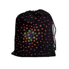 Molecular Chemistry Of Mathematical Physics Small Army Circle Drawstring Pouches (extra Large) by Mariart