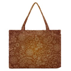 Batik Art Pattern Medium Zipper Tote Bag by BangZart