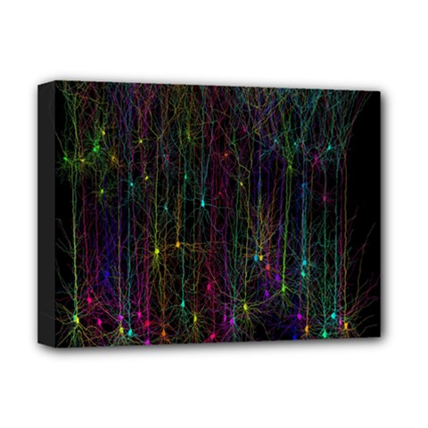 Brain Cell Dendrites Deluxe Canvas 16  X 12   by Mariart