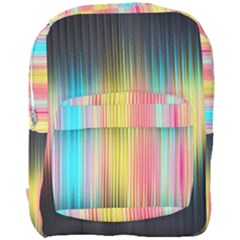 Sound Colors Rainbow Line Vertical Space Full Print Backpack by Mariart