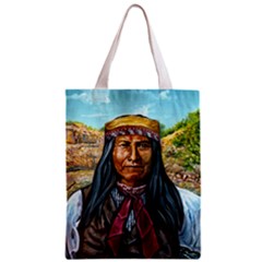Apache Tribe Warrior Chiricahua Apache Tribe Zipper Classic Tote Bag by allthingseveryone