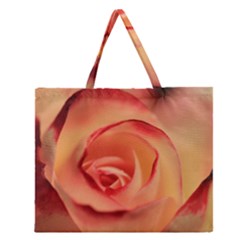 Rose Orange Rose Blossom Bloom Zipper Large Tote Bag by Celenk