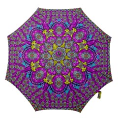 Fantasy Bloom In Spring Time Lively Colors Hook Handle Umbrellas (medium) by pepitasart