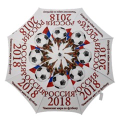 Russia Football World Cup Hook Handle Umbrellas (small) by Valentinaart