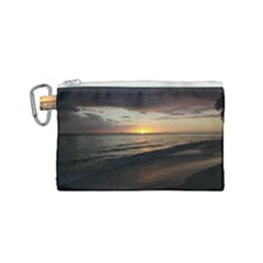 Sunset On Rincon Puerto Rico Canvas Cosmetic Bag (small) by StarvingArtisan