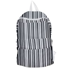 Barcode Pattern Foldable Lightweight Backpack by Sapixe