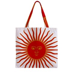Peru Sun Of May, 1822-1825 Zipper Grocery Tote Bag by abbeyz71
