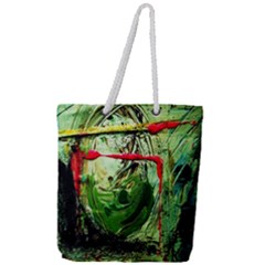 Continental Breakfast 6 Full Print Rope Handle Tote (large) by bestdesignintheworld