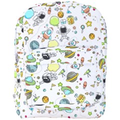 Space Pattern Full Print Backpack by Valentinaart