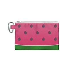 Watermelon Fruit Summer Red Fresh Canvas Cosmetic Bag (small) by Nexatart