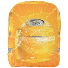 Orange Drink Splash Poster Full Print Backpack by Sapixe