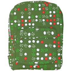 1960 s Christmas Background Full Print Backpack by Wegoenart