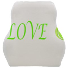 I Lovetennis Car Seat Velour Cushion  by Greencreations