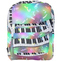 Piano Keys Music Colorful Full Print Backpack by Mariart