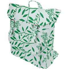 Leaves Foliage Green Wallpaper Buckle Up Backpack by Mariart