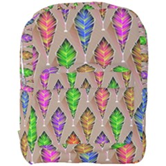 Abstract Background Colorful Leaves Full Print Backpack by Alisyart