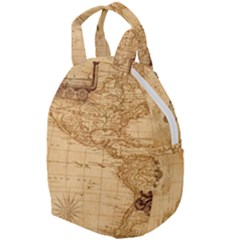 Map Discovery America Ship Train Travel Backpacks by Sudhe