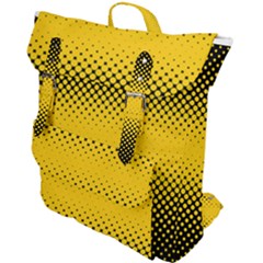 Dot Halftone Pattern Vector Buckle Up Backpack by Mariart