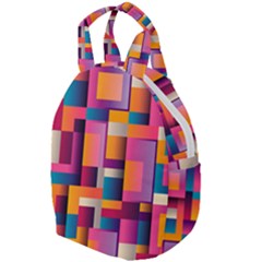 Abstract Background Geometry Blocks Travel Backpacks by Bajindul