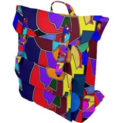 Crazycolorabstract Buckle Up Backpack by bloomingvinedesign