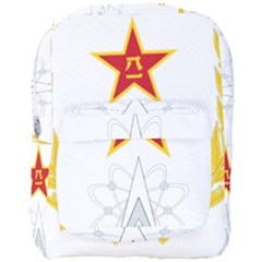 Badge Of People s Liberation Army Strategic Support Force Full Print Backpack by abbeyz71