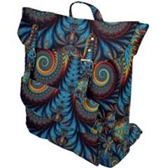 Abstract Art Fractal Creative Buckle Up Backpack by Sudhe