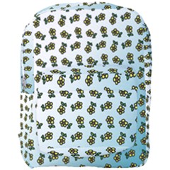Blue Gradient Flower Full Print Backpack by snowwhitegirl