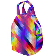 Abstract Blue Background Colorful Pattern Travel Backpacks by HermanTelo