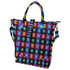 Squares Spheres Backgrounds Texture Buckle Top Tote Bag by HermanTelo