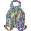 Feathers Pattern Travel Backpacks View2