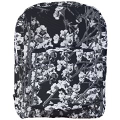 Fleurs De Cerisier Noir & Blanc Full Print Backpack by kcreatif