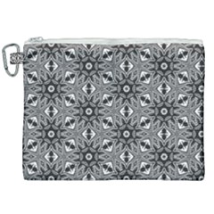 Black And White Pattern Canvas Cosmetic Bag (xxl) by HermanTelo