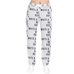 White And Nerdy - Computer Nerds And Geeks Women Velvet Drawstring Pants by DinzDas