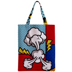 Rays Smoke Pop Art Style Vector Illustration Zipper Classic Tote Bag by Amaryn4rt