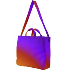 Violet Orange Square Shoulder Tote Bag by Sparkle