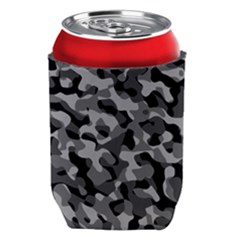 Grey And Black Camouflage Pattern Can Holder by SpinnyChairDesigns