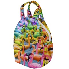 Rainbow Flamingos Travel Backpacks by Sparkle