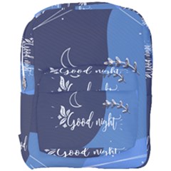 Background Good Night Full Print Backpack by Mariart