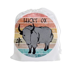 Chinese New Year ¨c Year Of The Ox Drawstring Pouch (2xl) by Valentinaart