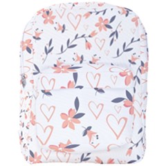 Flowers And Hearts Full Print Backpack by Sobalvarro