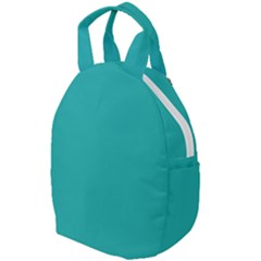 Color Light Sea Green Travel Backpacks by Kultjers