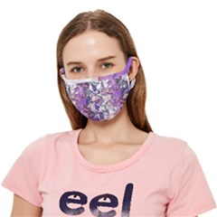 Blooming Lilacs Spring Garden Abstract Crease Cloth Face Mask (adult) by CrypticFragmentsDesign