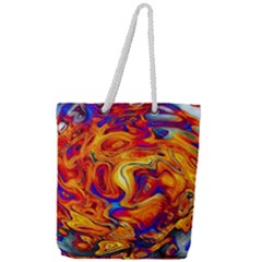 Sun & Water Full Print Rope Handle Tote (large) by LW41021