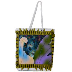Jungle Lion Full Print Rope Handle Tote (large) by LW41021