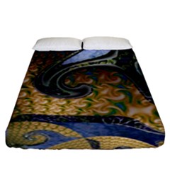 Sea Of Wonder Fitted Sheet (king Size) by LW41021