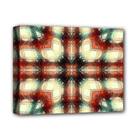 Royal Plaid Deluxe Canvas 14  X 11  (stretched) by LW323